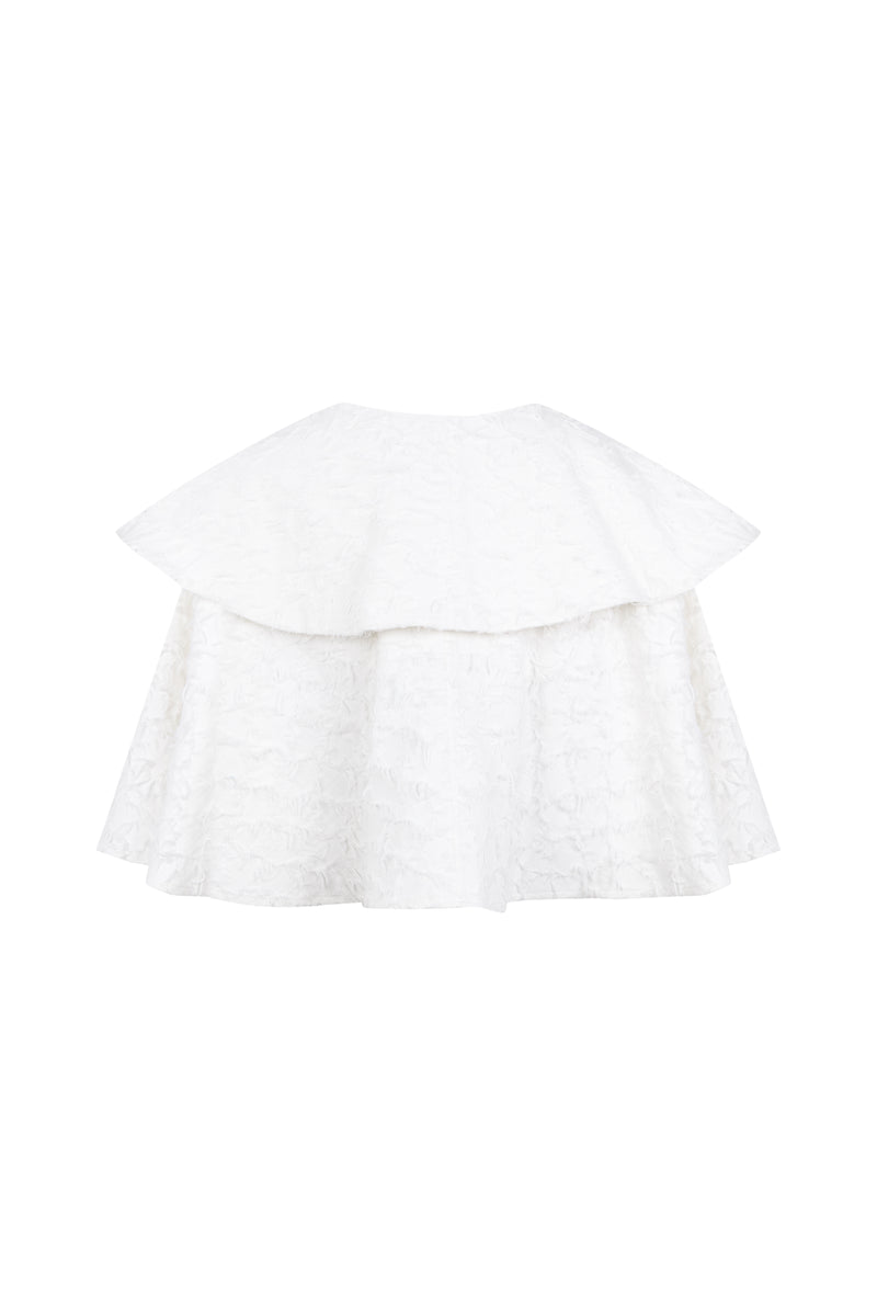 MANUELA CAPE WHITE DENIM