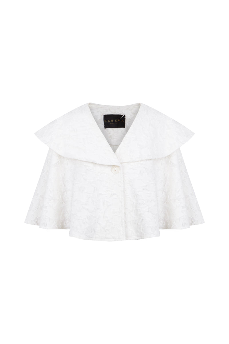 MANUELA CAPE WHITE DENIM