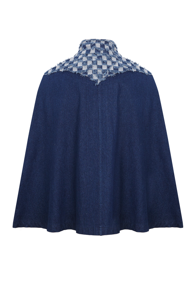 MONROE CAPE BLUE DENIM