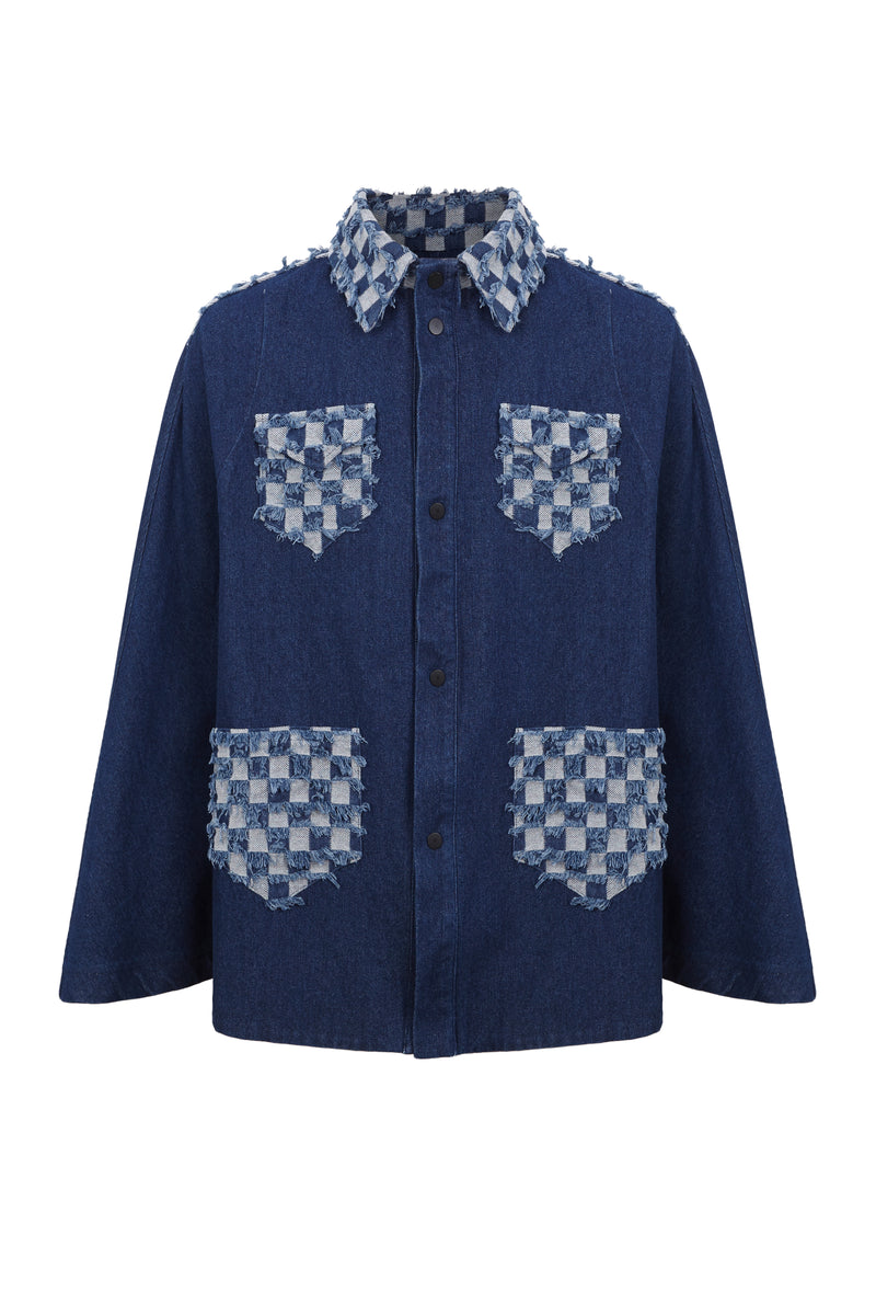 MONROE CAPE BLUE DENIM