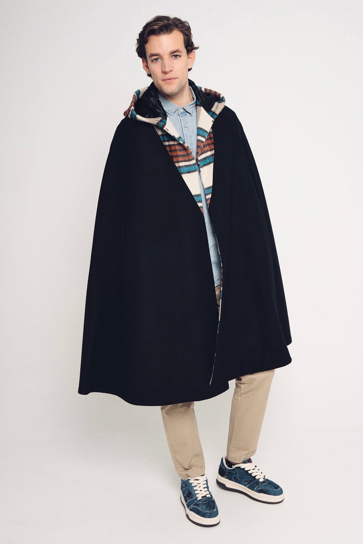 ジャケット・アウター TENNE HANDCRAFTED MODERN cape with hood TENNE HANDCRAFTED MODERN テン ハンドクラフテッド モダン