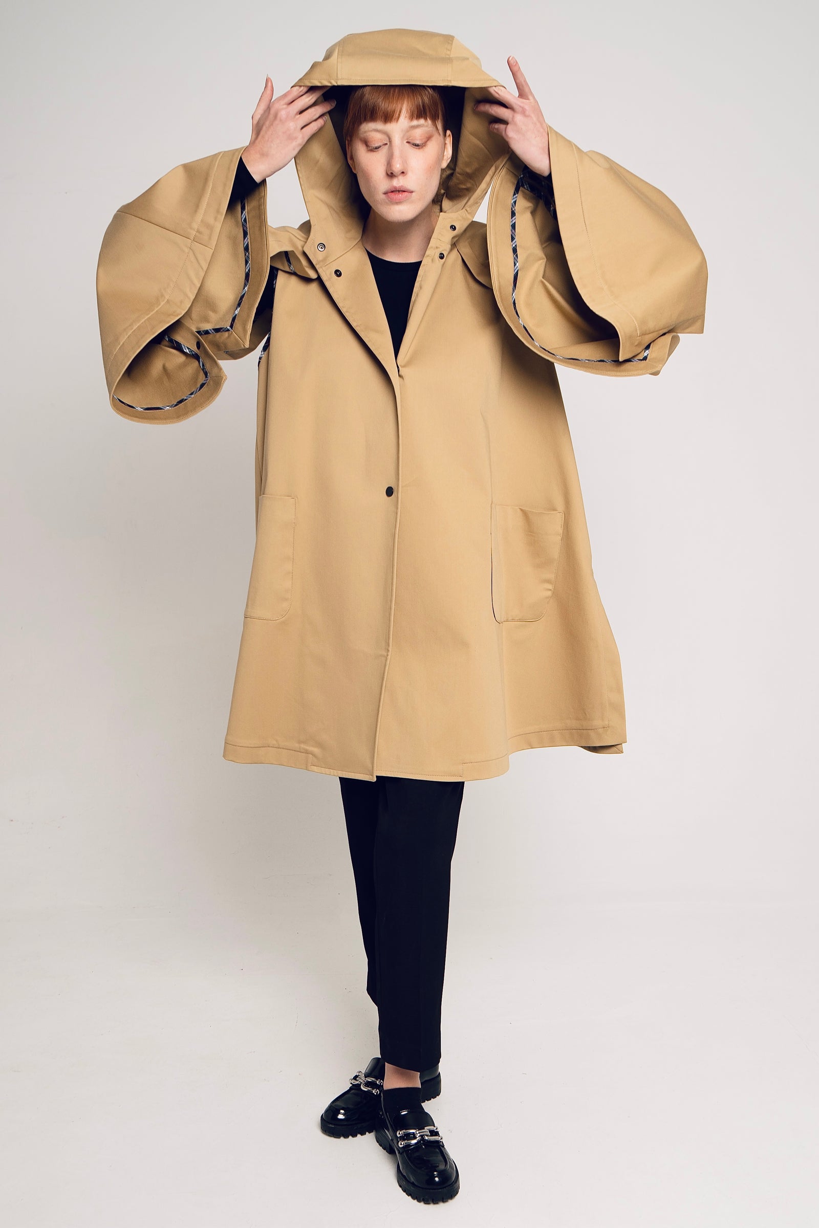 小物 hyeon Ted cape camel BIANCA CAPE CAMEL