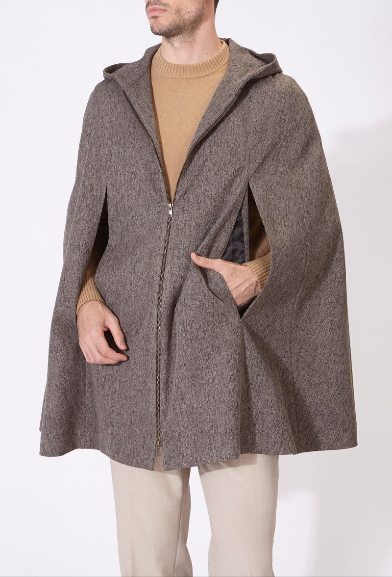 SANTANDER WATERPROOF CAPE DARK GREY