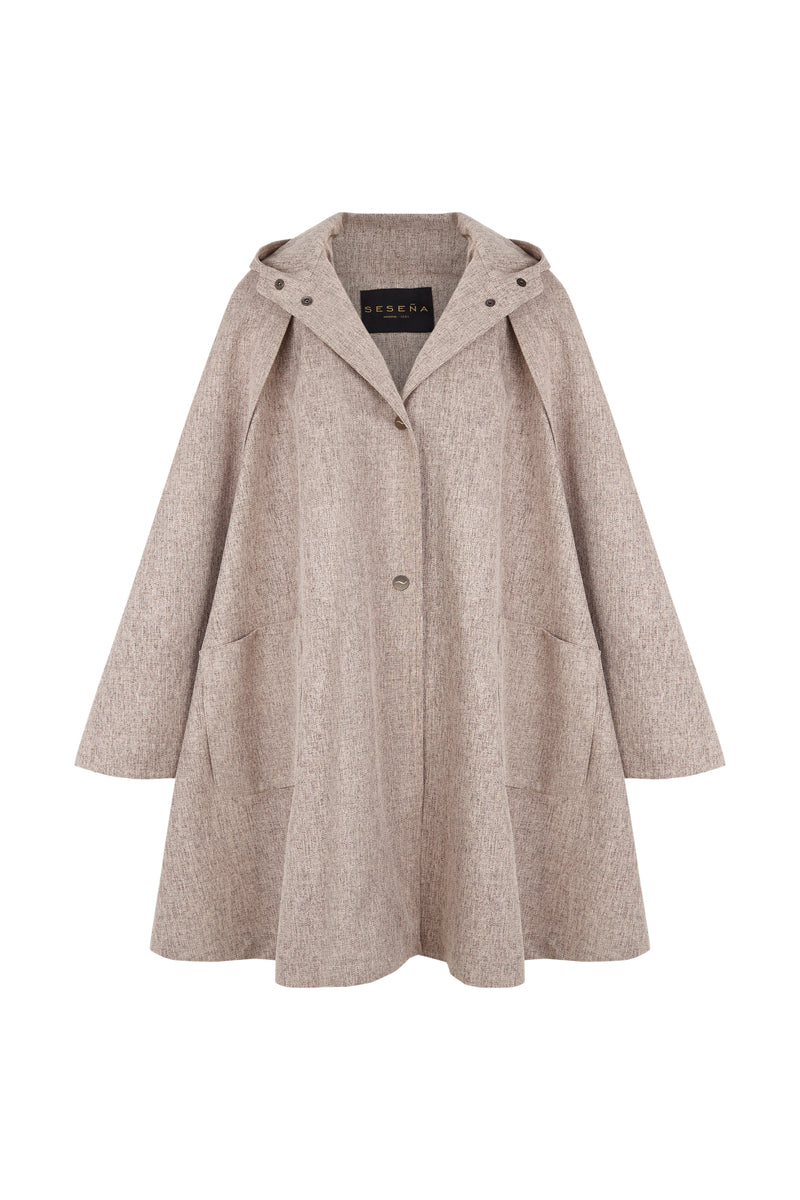 CAPA MANTIS IMPERMEABLE MARRÓN