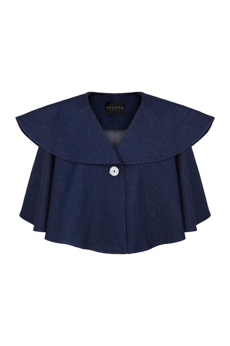 MANUELA CAPE BLUE DENIM
