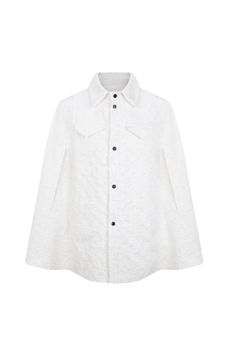 MONROE CAPE WHITE DENIM