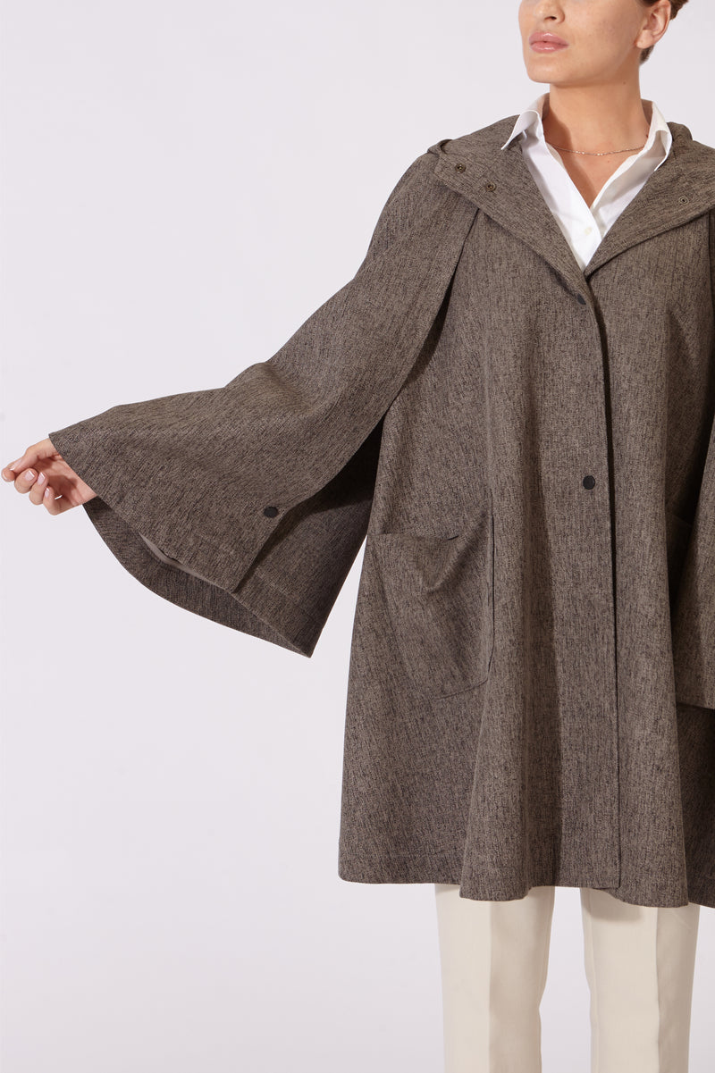 CAPA MANTIS IMPERMEABLE GRIS OSCURO