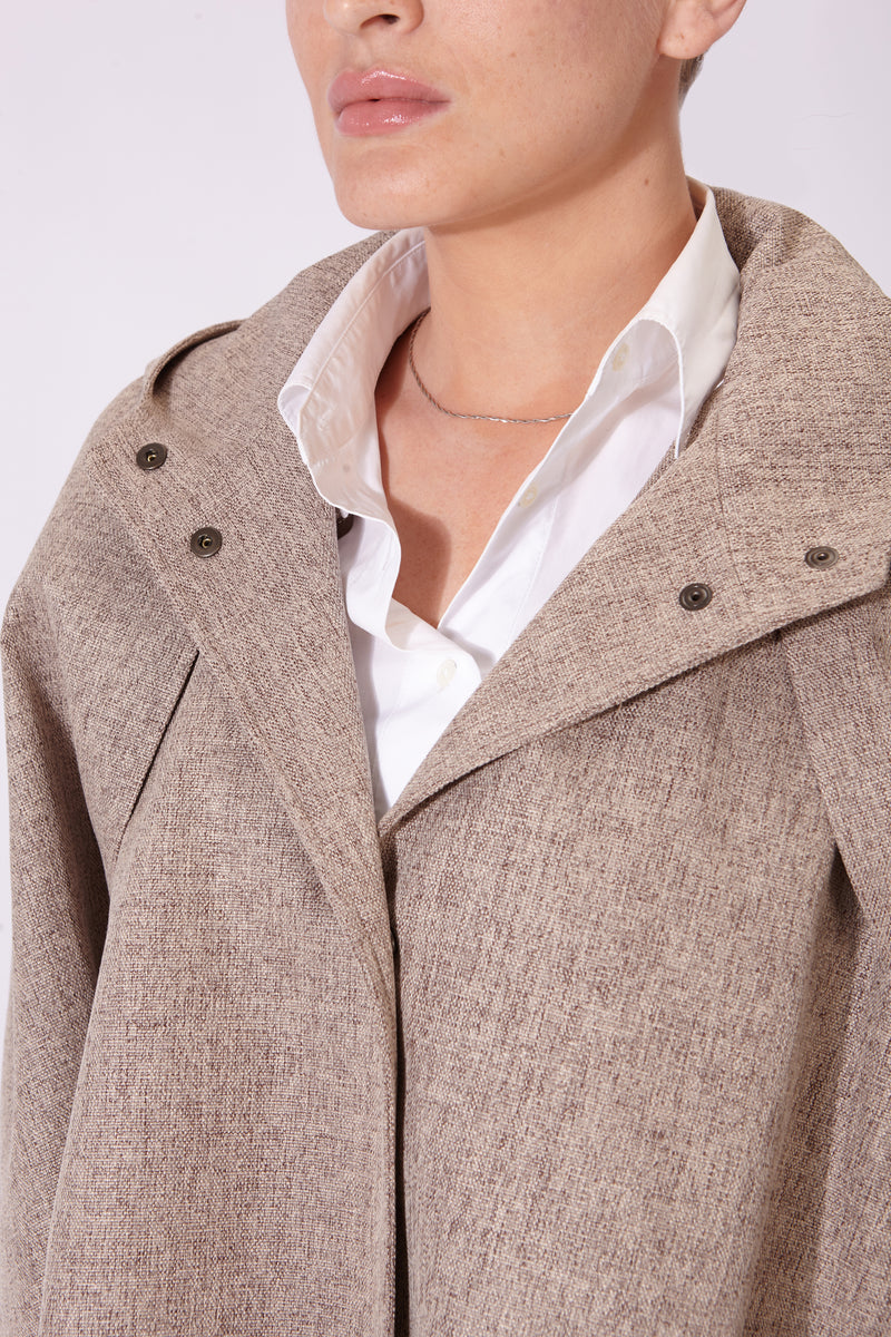 CAPA MANTIS IMPERMEABLE MARRÓN