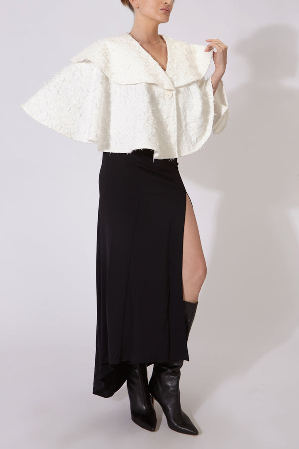 MANUELA CAPE WHITE DENIM