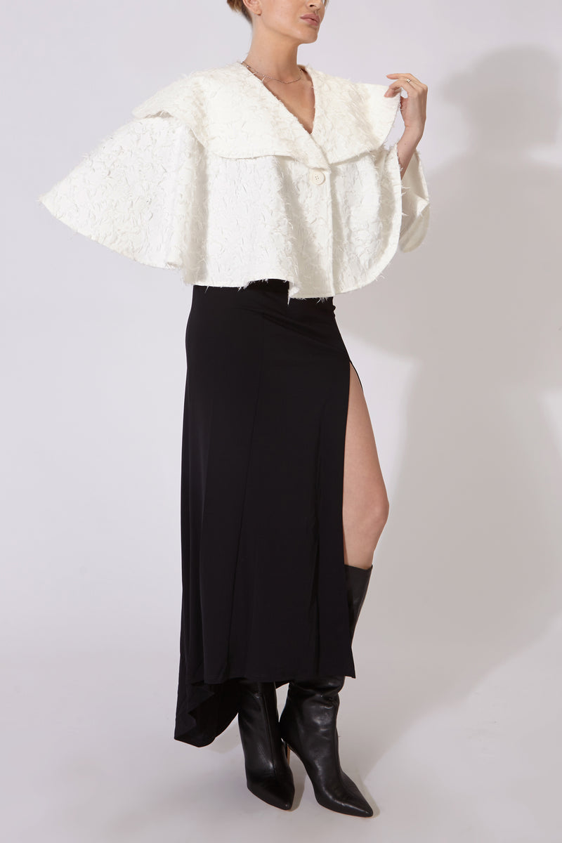 MANUELA CAPE WHITE DENIM