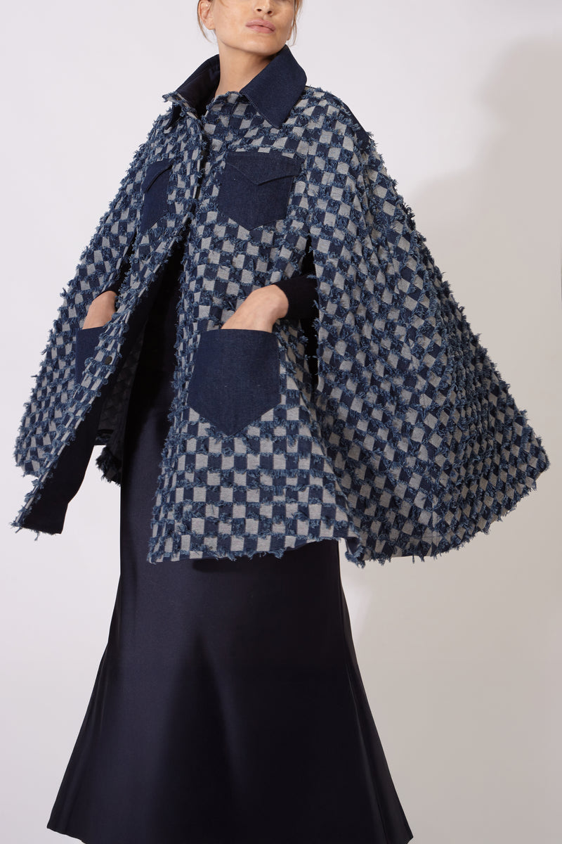 MONROE CAPE SQUARES DENIM