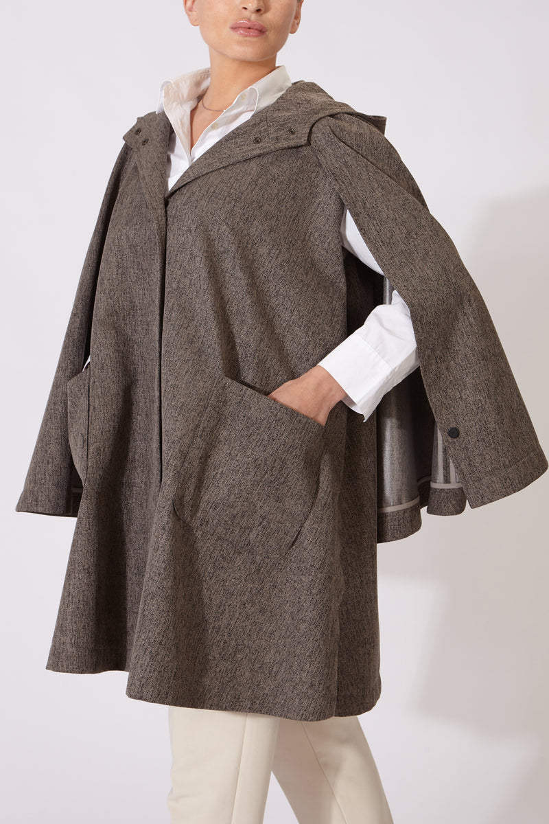 CAPA MANTIS IMPERMEABLE GRIS OSCURO