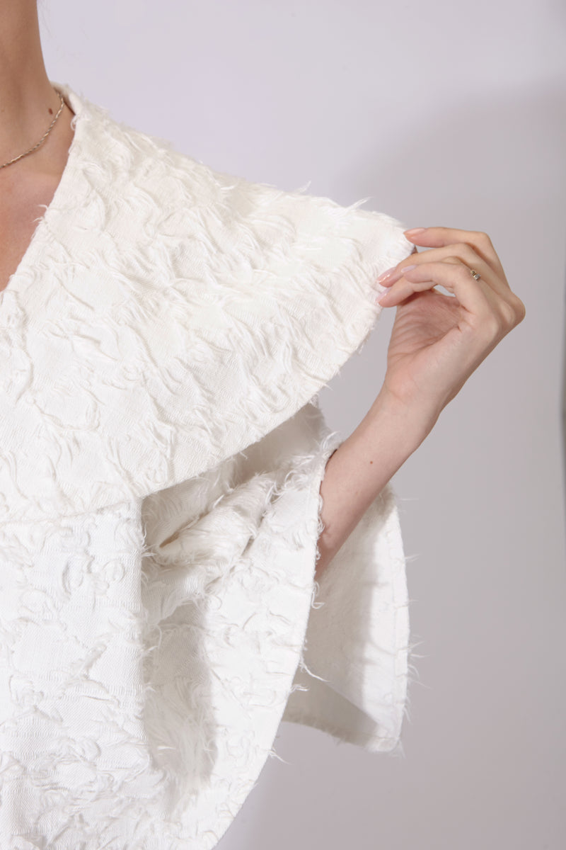 MANUELA CAPE WHITE DENIM