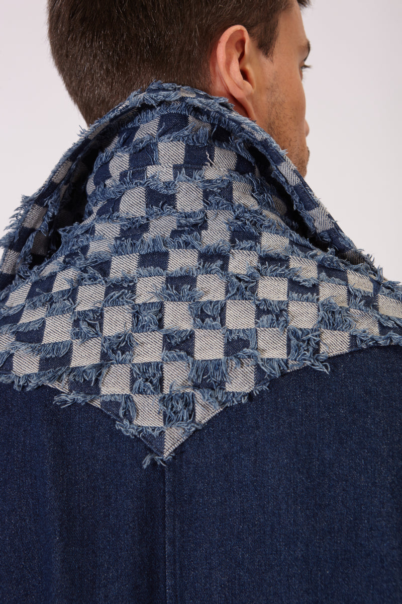 MONROE CAPE BLUE DENIM