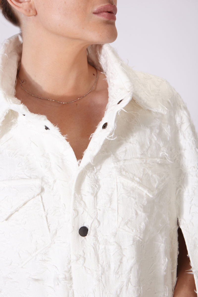 MONROE CAPE WHITE DENIM
