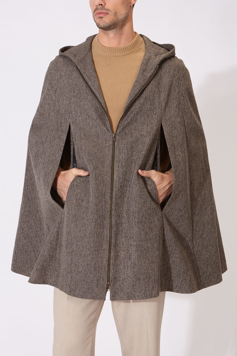 SANTANDER WATERPROOF CAPE DARK GREY