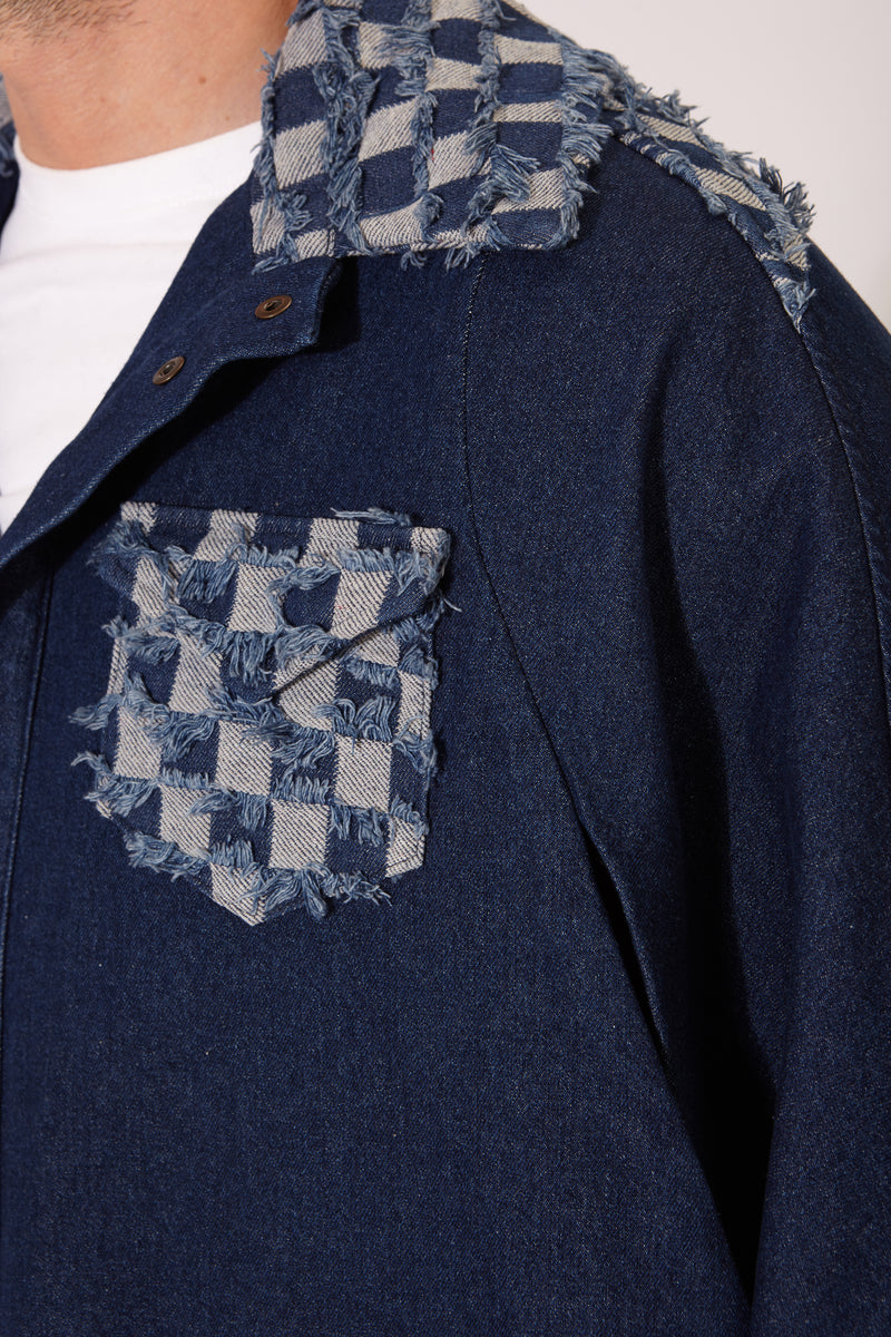 MONROE CAPE BLUE DENIM