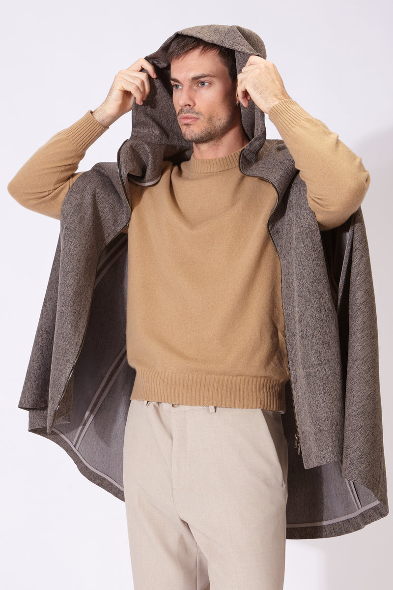 SANTANDER WATERPROOF CAPE DARK GREY