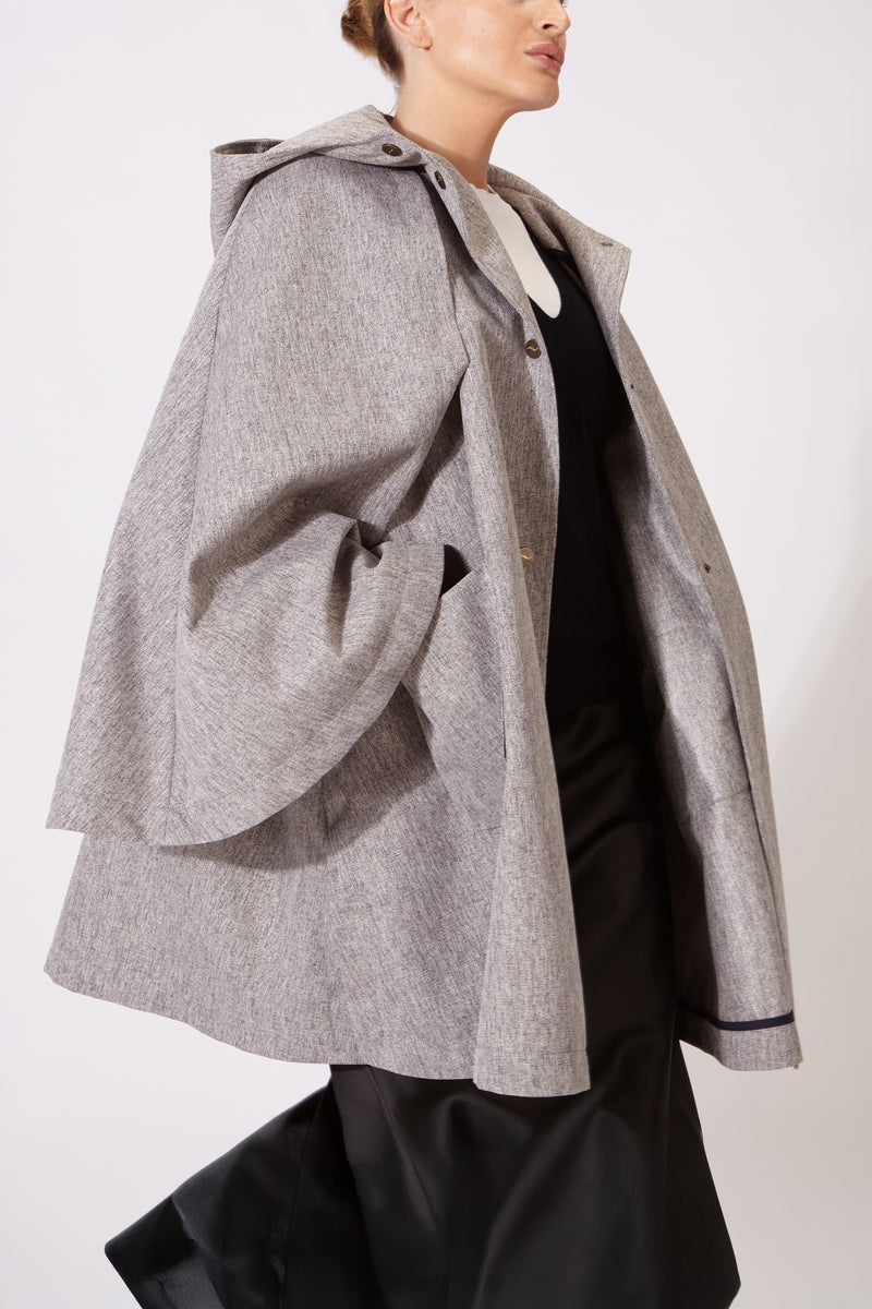 CAPA MANTIS IMPERMEABLE GRIS CLARO