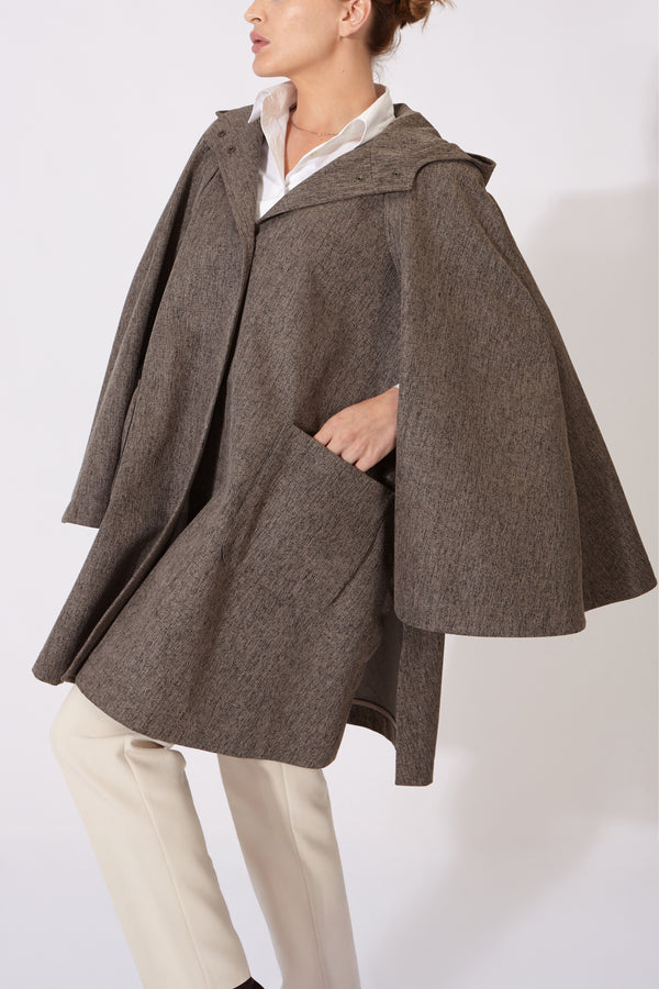 MANTIS WATERPROOF CAPE DARK GREY