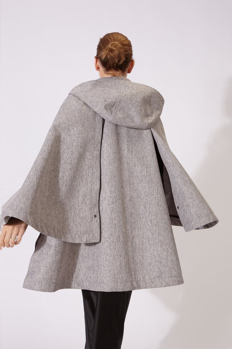 CAPA MANTIS IMPERMEABLE GRIS CLARO