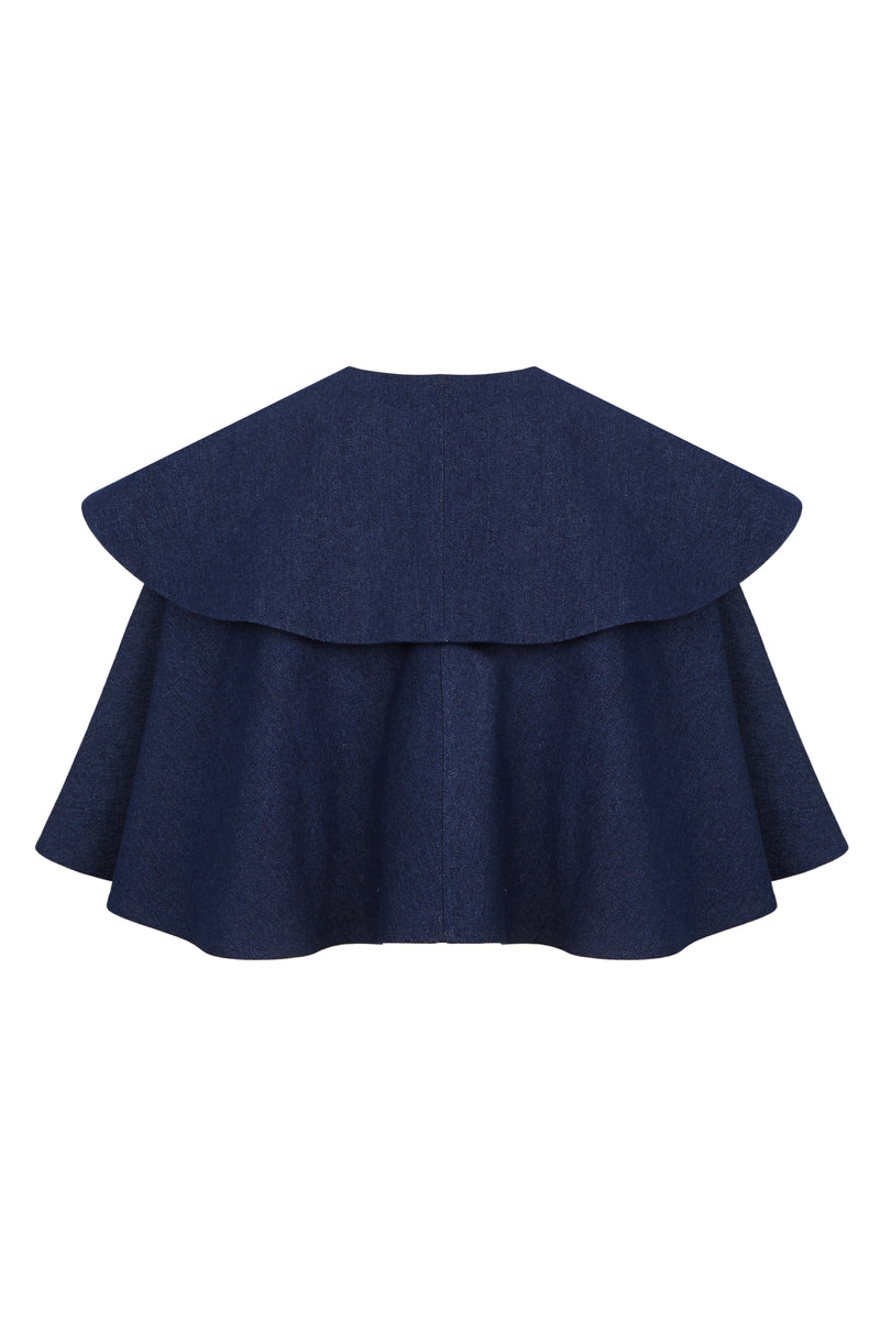MANUELA CAPE BLUE DENIM