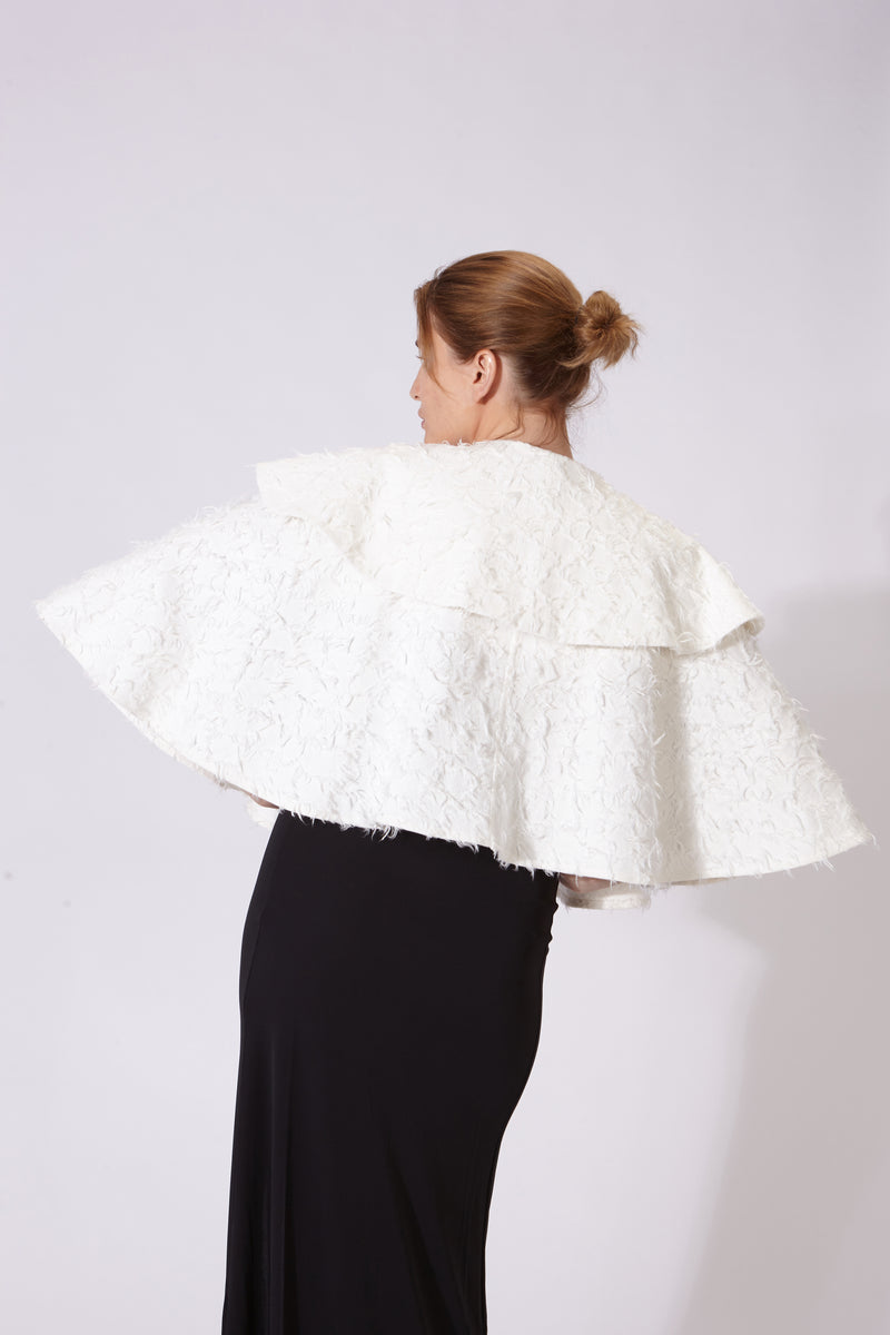 MANUELA CAPE WHITE DENIM