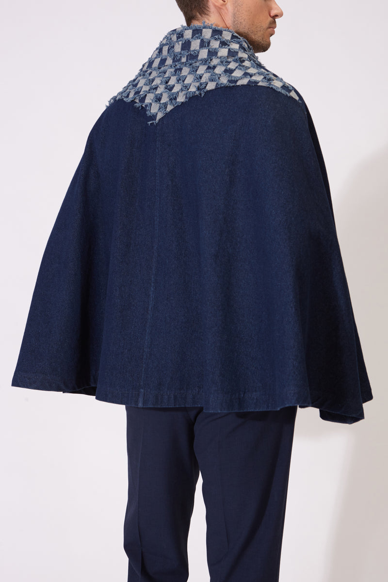MONROE CAPE BLUE DENIM