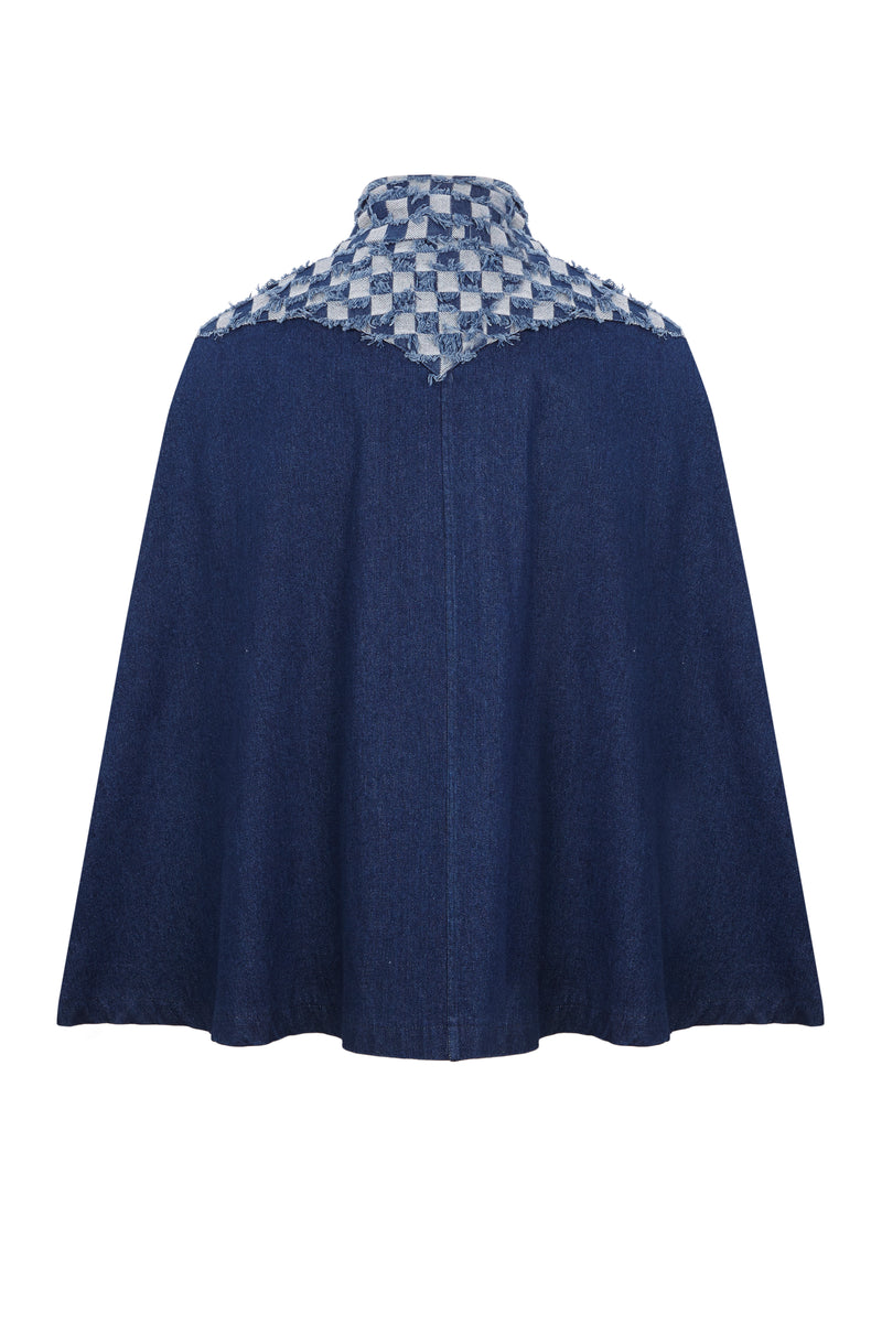 MONROE CAPE BLUE DENIM