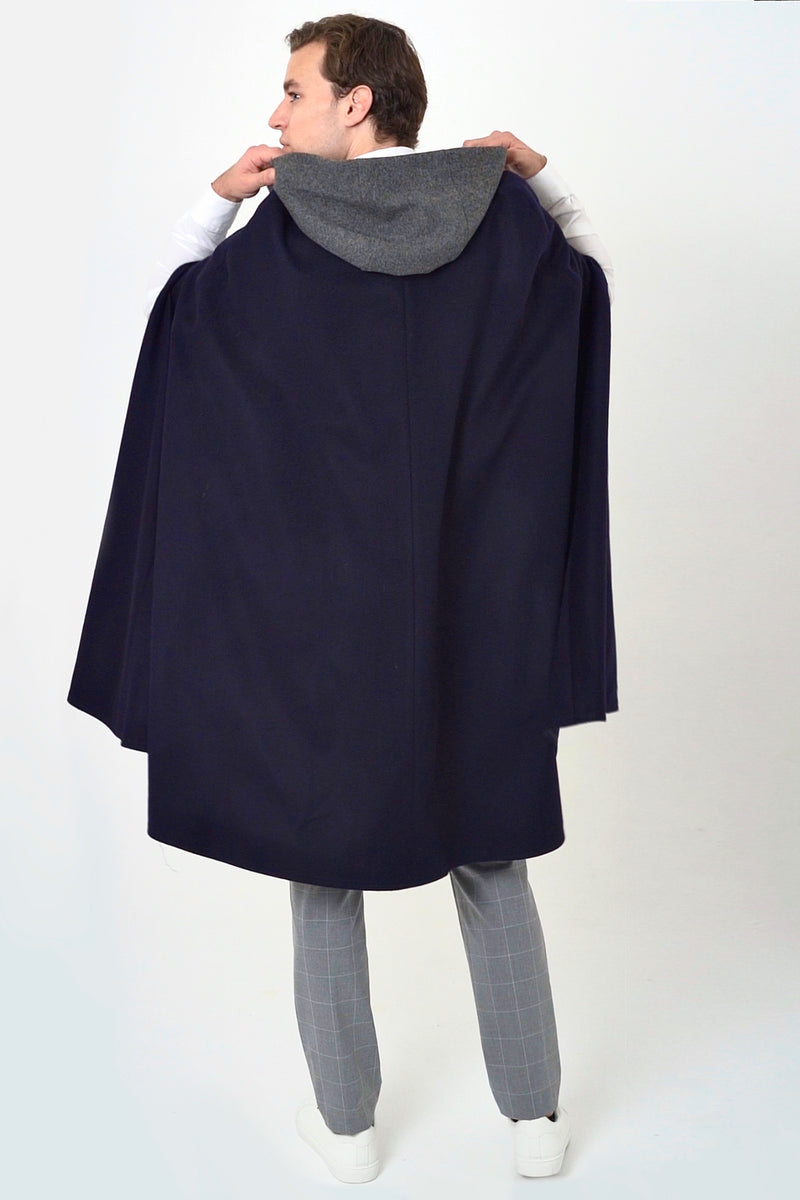 KRISTOF CAPE NAVY AND GREY