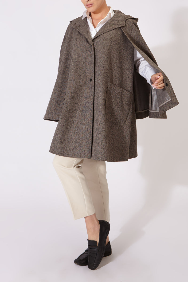 CAPA MANTIS IMPERMEABLE GRIS OSCURO