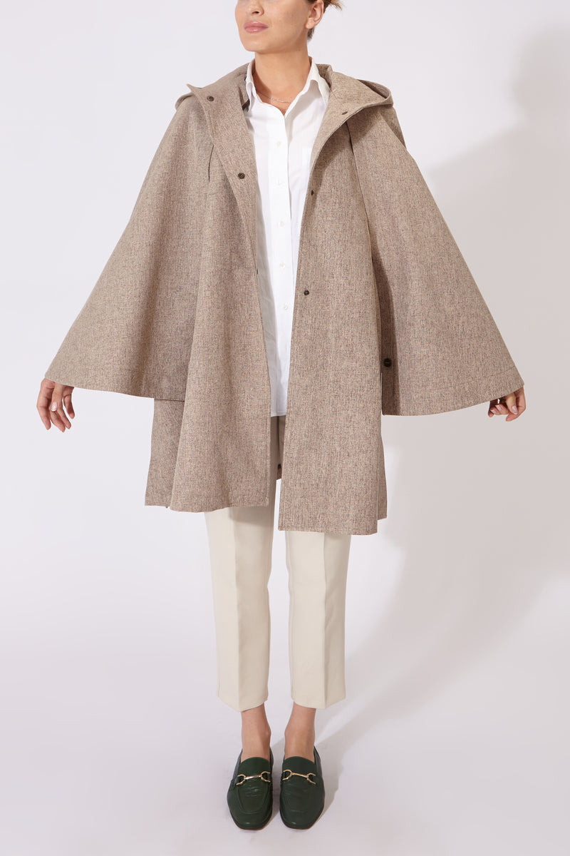 CAPA MANTIS IMPERMEABLE MARRÓN