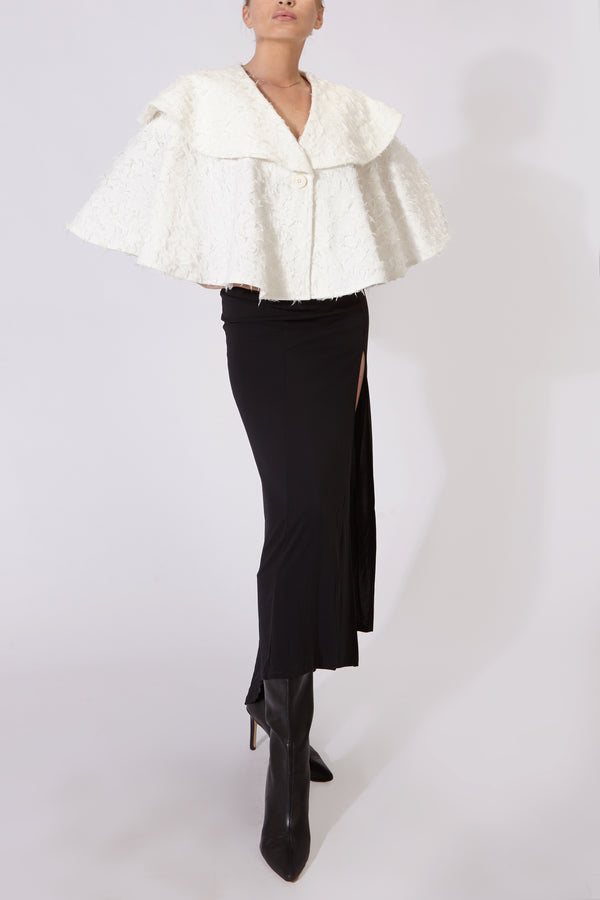 MANUELA CAPE WHITE DENIM