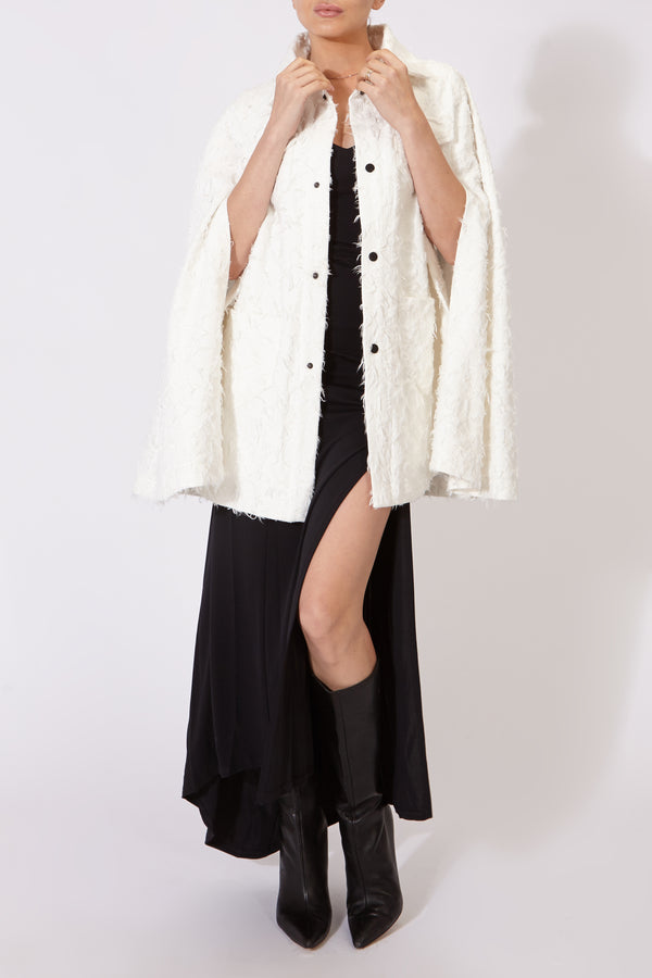MONROE CAPE WHITE DENIM