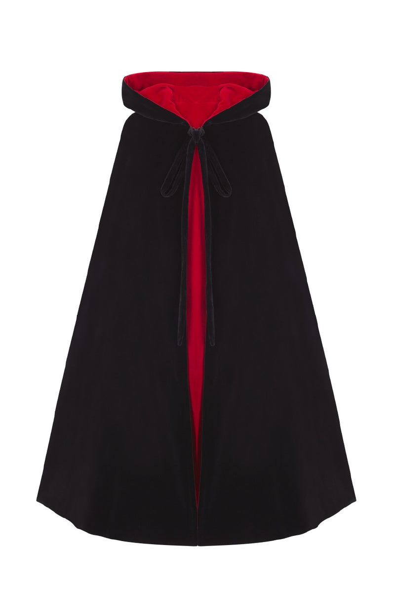 NICOLE CAPE Red - Black reversible