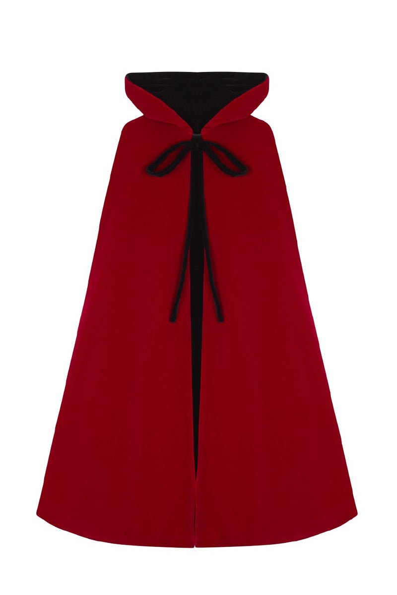 NICOLE CAPE Red - Black reversible