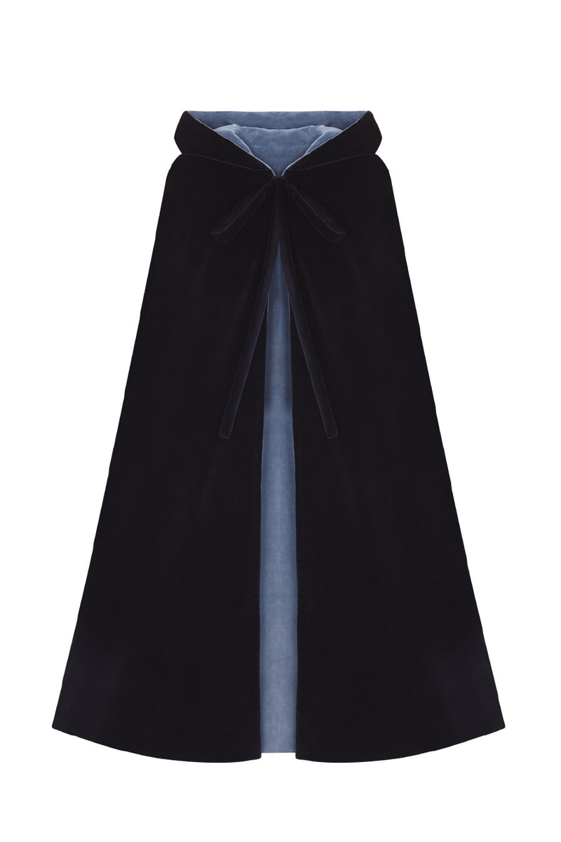 NICOLE CAPE Navy - Blue reversible