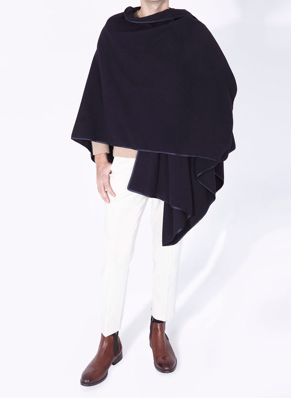 CLINT PONCHO navy