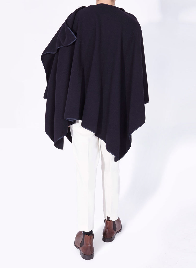 CLINT PONCHO navy