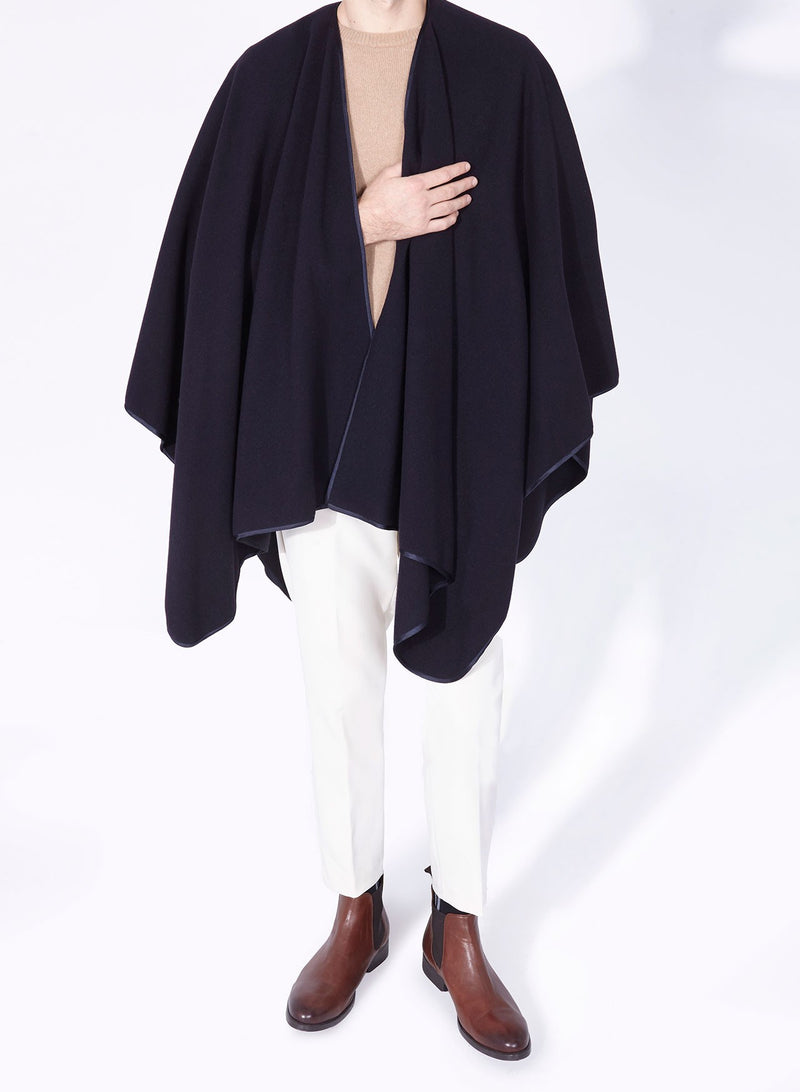 CLINT PONCHO navy