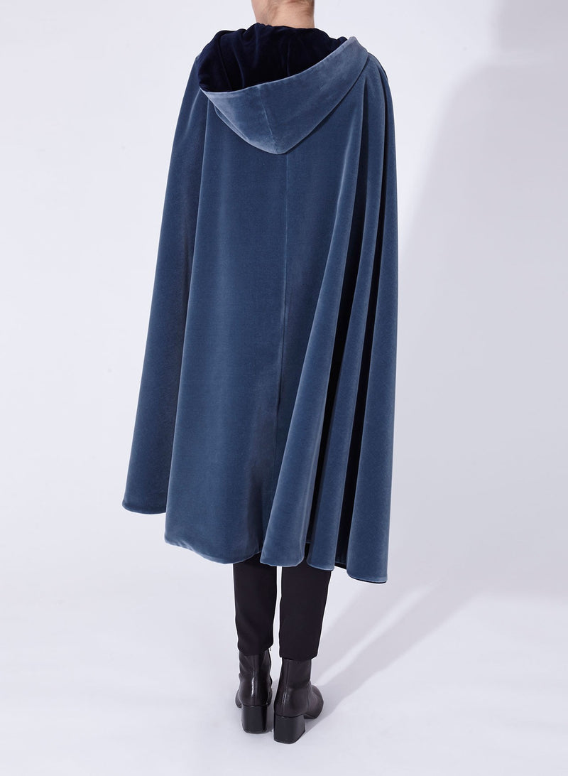 NICOLE CAPE Navy - Blue reversible