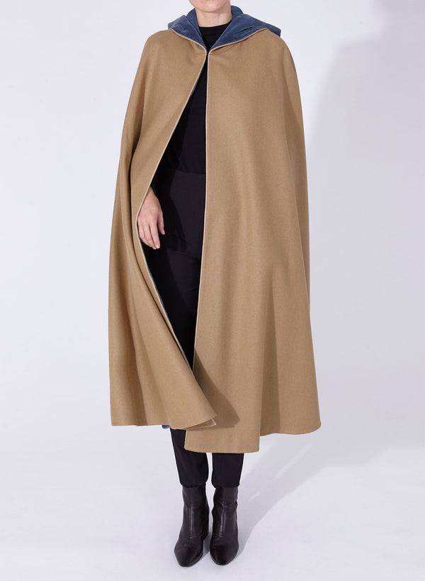 NICOLE CAPE Camel - Blue