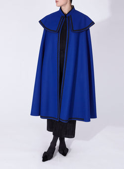 PALOME CAPE Blue with Soutache