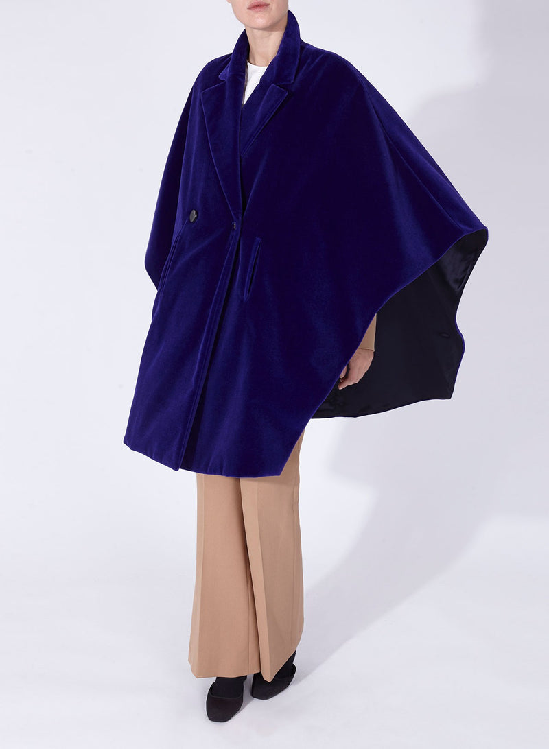 GRETA CAPE Purple Velvet