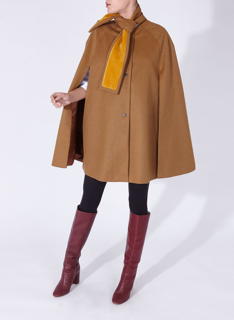 BIANCA CAPE CAMEL