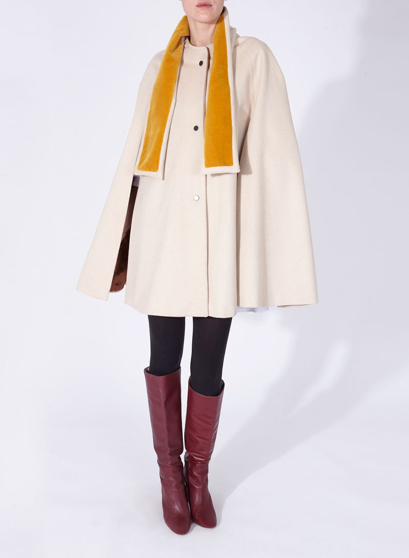 BIANCA CAPE OFF-WHITE