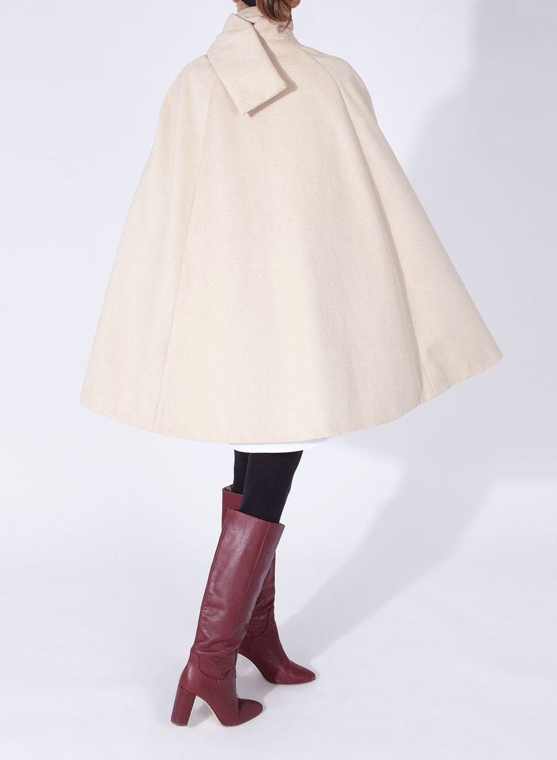 BIANCA CAPE OFF-WHITE