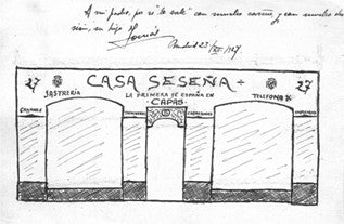 Bosquejo del segundo establecimiento de Seseña en 1927.